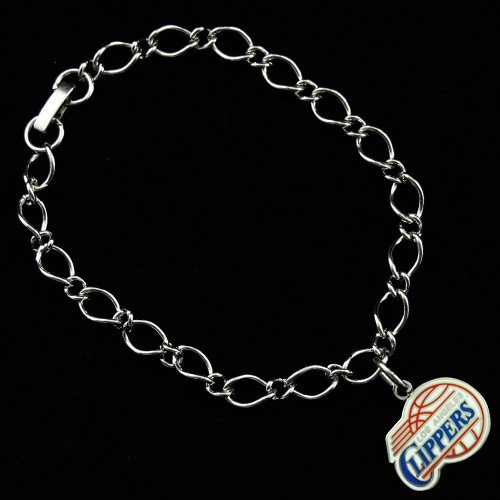 Los Angeles Clippers Ladies Silver-Tone Charm Bracelet