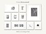Picturewall Frame Kit - All in one system...to design a perfect photo gallery in minutes. - White Frame Set - 2" Moulding (Other Colors Avail)