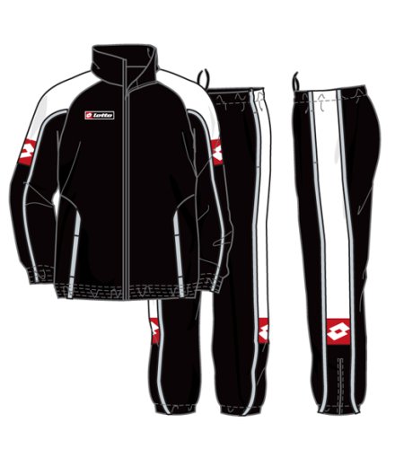 Lotto Sportanzug Premiere Mi, Herren, schwarz/weiß