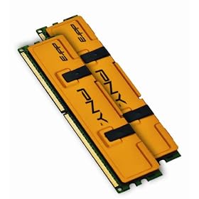 PNY Optima MD4096KD3-1333 4GB Dual Channel Kit DDR3 1333 MHz PC3-10666 Desktop DIMM Memory Kit by 