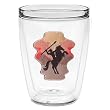 Indian Warrior 16 oz Insulated Beverage Tumbler, Clear