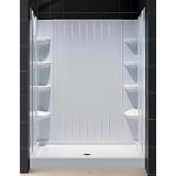 Dreamline Shower Kit. AMAZON 30x60 shower tray right-hand drain and backwall combo.... by DreamLine