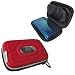 igadgitz �tui en EVA avec 1 ensemble de protecteurs d'�cran de coueur Rouge pour Nintendo 3DS
