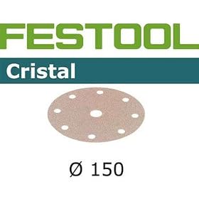 Festool 496600 P120 Grit, Cristal Abrasives, Pack of 10