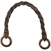 Rope Purse Handles with Circles - Dark Brown