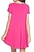 Bamboo Fiber Knit Short Sleeve V-Neck T-shirt Dress