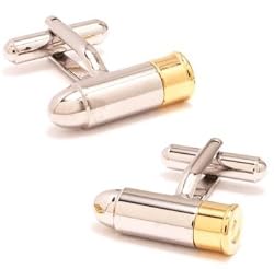 Silver & Gold Bullet Cufflinks