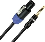 Monster Performer 500 Speaker Cable with Speak-On Connectors - 25 Feet - Speak-On to Straight 1/4-Inch Plugs