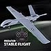 PLRB RC Plane, 2.4Ghz 2 Channels RTF RC Predator Airplane, RC Aircraft with 3-Axis Gyro for Beginner, A Easy to Fly Glider Toys (Wingspan 660mm)