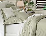 Williams-Sonoma Home Organic Cotton Basket Weave Jacquard Flat Sheet, King, Birch