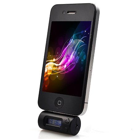 Mini Adapter Nano Car Rapid Player Nanoclassictouchvideo Channel Black Wireless Automobile Ipodiphoneitouch Cigarette Charger Transmittermodulator Apple Display Lighterradio