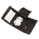 POLICE NYLON TRI-FOLD BADGE SHIELD ID IDENTIFICATION CASE HOLDER WALLET