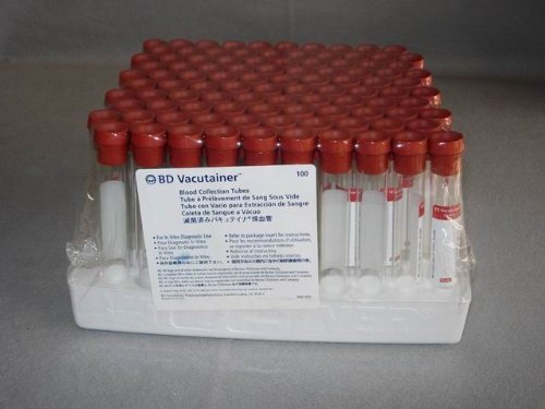 Vacutainer (B-D), Red Top - 10 mL. [ 1 Box(es)]