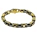 Jewelry : Stainless Steel & Rubber Invicta Elements Gold-Tone Chain Bracelet