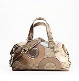 Coach Limited Edition Pieced Patchwork Ashley Sabrina Satchel Bag Purse Tote 15474 Gold Multi