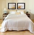 DreamSacks Full/Queen Silk Comforter-White