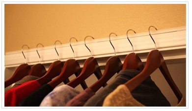 Hang Track Door Trim Clothes Hanger Holder System