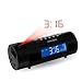 Magnasonic MAG-MM178K AM/FM Projection Clock Radio with Dual Alarm, Auto Time Set/Restore, Motion Activated Snooze, Temperature Display and Battery Backup