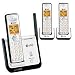 AT&T DECT 6.0 Black/Silver Digital 3-Handset Cordless Telephone (CL81309)