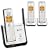 AT&T DECT 6.0 Black/Silver Digital 3-Handset Cordless Telephone (CL81309)