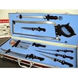 Pradel Excellence K50406 Valise du Boucher: 1 Fusil + 1 Scie + 1 Couperet + 5 Couteauxpar Pradel Excellence