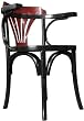 Authentic Models MF045 Navy Chair - Black and Red