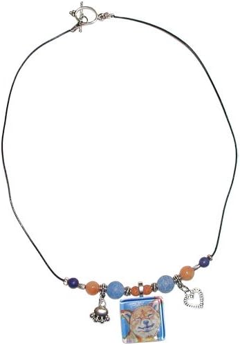 Jody Whitsell Beaded Necklace Foxhound - Amber