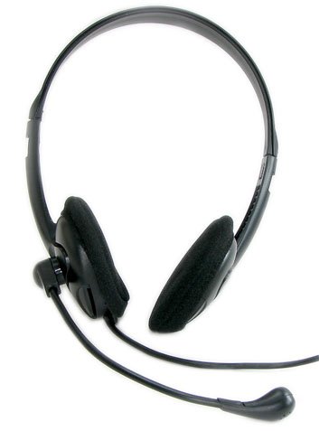Bergtek HS205 Stereo Headset with Microphone and Volume Control