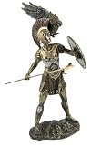 Athena Greek Goddess Bronzed Statue Sculpture Minerva
