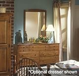 Crawford Furniture Shaker Chestnut Landscape Mirror with Optional Dresser