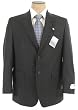 Ralph Lauren Mens Single Breasted 2 Button Charcoal Gray Pinstripe Wool Suit - Size 36S