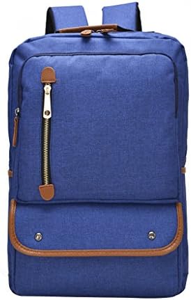 Daosen Outdoor Canvas Hiking Backpack Travel Hiking Pack Camping Cycling Backpack Blue