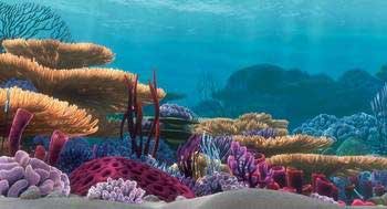 Tetra Disney Aquarium Background - Coral Reef