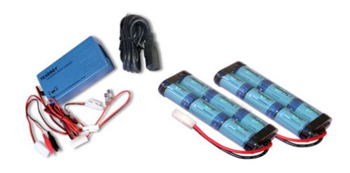 Two 7.2V 3800mAh High Power NiMH Batteries with A 7.2V-12V Smart Charger