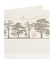 Couple Swing Glitter Lettering Anniversary Card