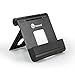 iPad stand, TaoTronics Portable Tablet Smartphone Stand (Adjustable Kickstand, Aluminum Body, Multi-angle) for iPhone, iPad, Samsung Galaxy, LG, e-book, Android Windows Smartphone and Tablet - Black