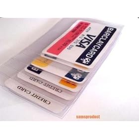 2 pcs Checkbook Lady wallet Photo Card Insert Sleeves