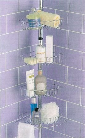 SHOWER CADDY/ 4 TIER BATHROOM SHELF UNITS/ TIDY STORAGE