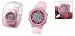 Como Girls Children Digital LCD Wrist Sports Alarm Watch Stopwatch Pink
