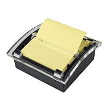 Post-it Pop-up Notes Dispenser for 3 x 3-Inch Notes, Black Dispenser, Includes Canary Yellow Notes