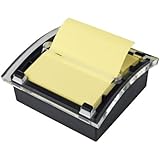 Post-it Pop-up Notes Dispenser for 3 x 3-Inch Notes, Black Dispenser, Includes Canary Yellow Notes