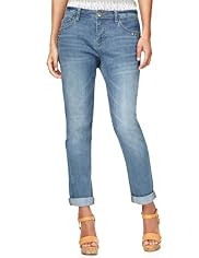 Indigo Collection Studded Denim Boyfriend Jeans