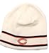 Chicago Bears White 2-Stripe Beanie