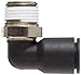 Legris 3109 04 11 Nylon & Nickel-Plated Brass Push-to-Connect Fitting, 90 Degree Elbow, 5/32