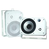Pyle Home PDWR50W 6.5-Inch Indoor/Outdoor Waterproof Speakers (White) (Pair)