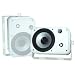Pyle Home PDWR50W 6.5-Inch Indoor/Outdoor Waterproof Speakers (White) (Pair)