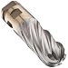 Niagara Cutter HDB780 High Speed Steel Ball Nose End Mills, Inch, Right Hand, Weldon Shank, TiCN Finish, 30 Degree Helix
