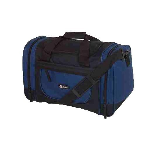 Small Hand Luggage Holdall 16 inch Hi Tec, Weekend Travel Bag 9185 Black Navy