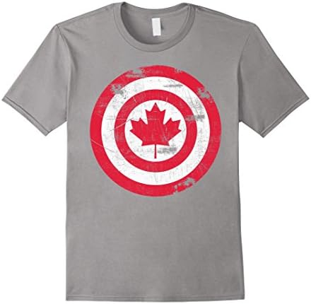 Men's Captain Canada Flag T-Shirt Medium Slate