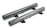GM CHEVY BILLET ALUMINUM LS1 LS6 INTAKE FUEL RAILS KIT GUN METAL